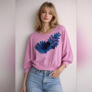 ✨ Vintage Anthony Sicari Pink Knit Top | Made in USA | Size 12